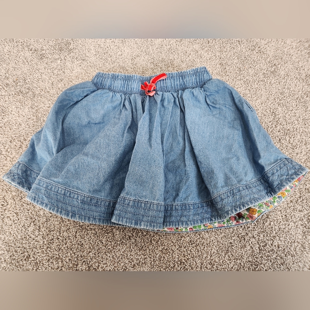 Mini Boden Denim Twirl Skirt